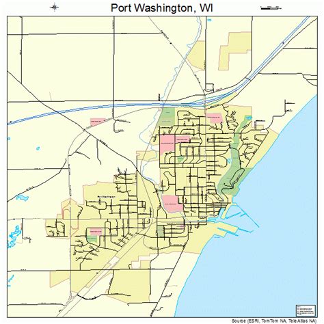 port washington wi map.